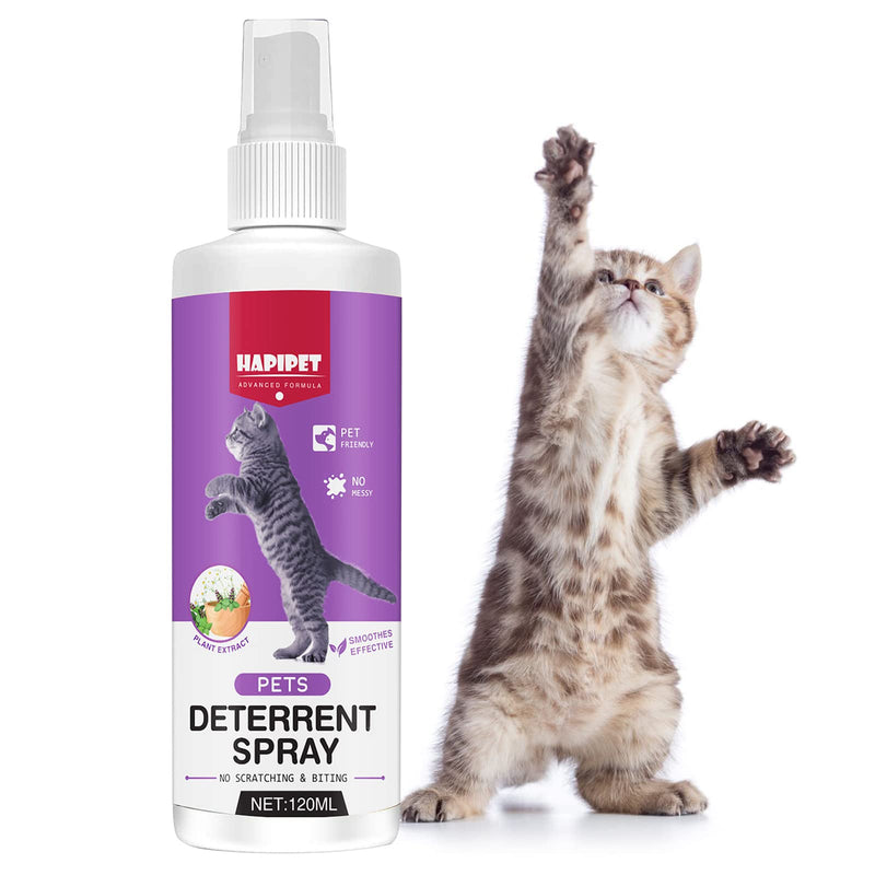 Cat Deterrent Spray, 120ML Cat Repellent Spray, Natural Cat Deterrent Indoor & Outdoor for Pet Behavior Training, Prevent Cats Scratching Furniture & Plants, Suitable for Cats & Dogs - BeesActive Australia