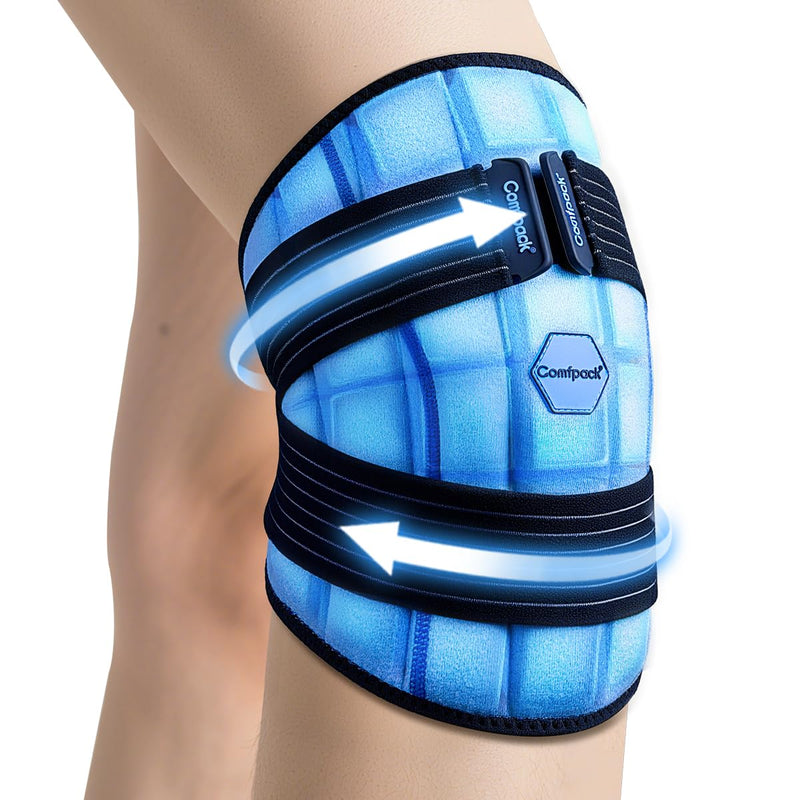 Ice Pack for Knee Replacement Surgery, 2 Hours Long Lasting Coldness Ice & Compression Therapy Flexible Knee Ice Pack Wrap for Arthritis Pain, ACL, Sports Injuries L - BeesActive Australia