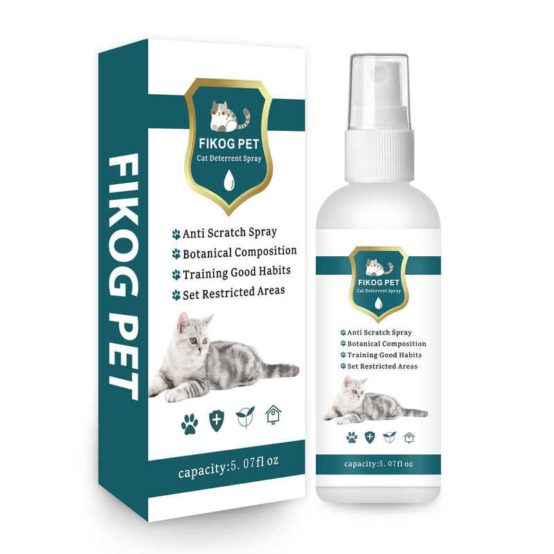 Cat Deterrent Spray Indoor, Cat Repellent Indoor for Cat and Kitten, Cat Scratch Deterrent Training Aid for Furniture, Sofas, Rugs, Curtains, Plants, Cat Deterrent Indoor and Outdoor (5.07FL OZ) Green1 - BeesActive Australia
