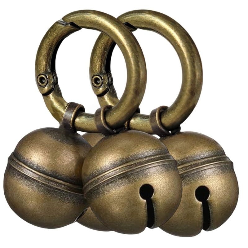 Dog Bells for Pet Tracking, 4 Extra Loud Dog and Cat Bells for Collar,Copper Bells with Quick Clips - BeesActive Australia