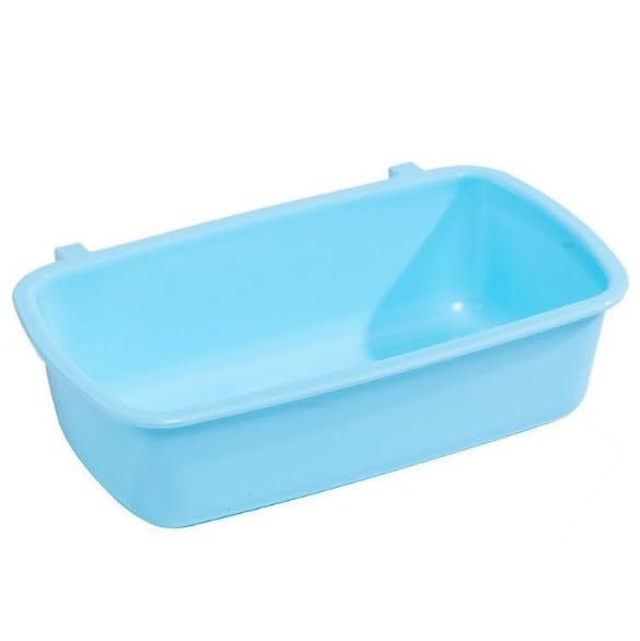 Small Animal Feeder Bowl, Hanging Cups for Birds, Hamsters, Mice, Rats, Bath Food Water Bowls, Blue - BeesActive Australia