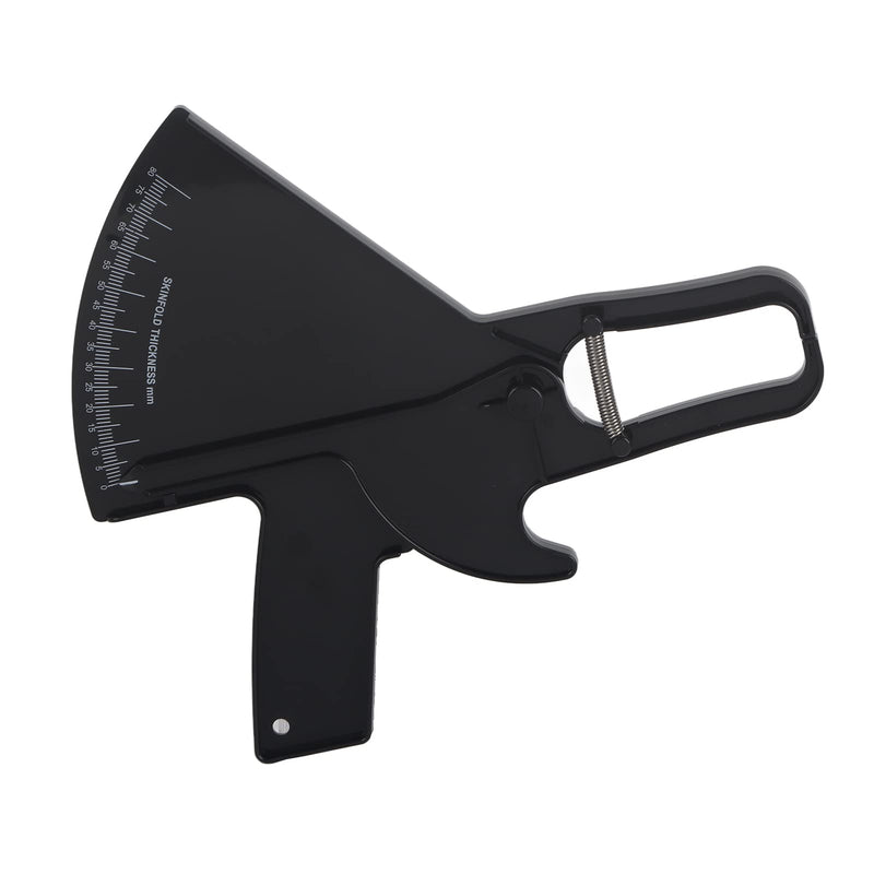 Body Fat Caliper Tester Fitness Skinfold Accurate Measure Body Fat Handheld Body Fat Measurement Device Measurement Tool (Black) Black