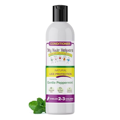 My Hair Helpers Lice Prevention Conditioner, Mint, 16 Ounces