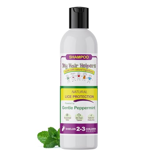 My Hair Helpers Lice Prevention Shampoo, Peppermint, 16 Ounces