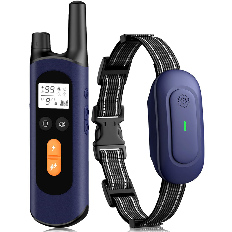 Dog Shock Collar with Remote Control - [2024release] Training Collar IPX7 Waterproof Rechargeable E Collar, 1/2 Mile Beep Vibration Safe Shock Collars for 10-120 lb Small Medium Large Dogs Purple - BeesActive Australia