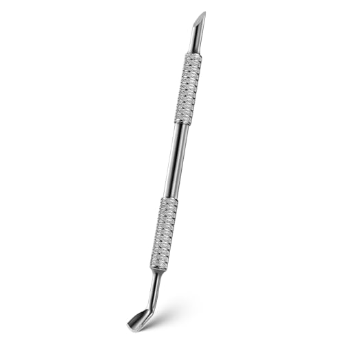 Stainless Steel Cuticle Pusher, BALUCA Horseshoe Shaped Double-Ended Cuticle Sticker – The Ultimate Nail Technician’s Sidekick for Perfect Manicures and Pedicures