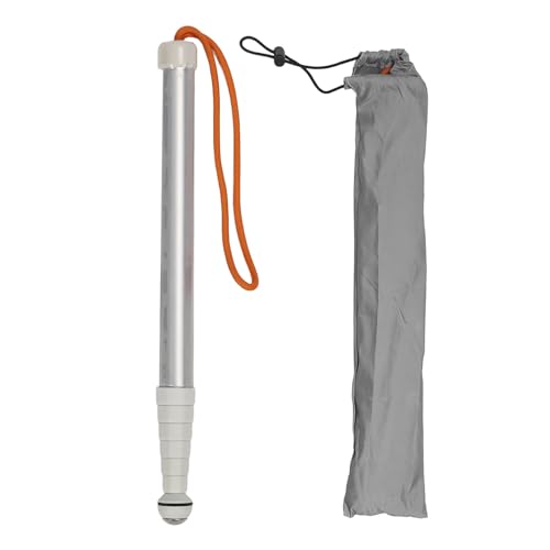 White Blind Cane, Walking Canes, Blind People Gadgets, Telescopic Blind Walking Stick, Anti Slip Shockproof Blind Reflective Cane with Storage Bag