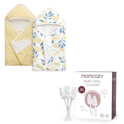 Momcozy Baby Tongue Cleaner Gauze and Baby Towel