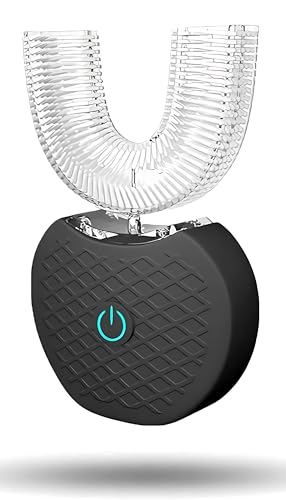 Aimery Automatic Toothbrush U Shaped Toothbrush for Adults 360° - Ultrasonic U-Electric Toothbrushes for Teeth Whitening - Wireless Charging & LED Light - Waterproof IPX7
