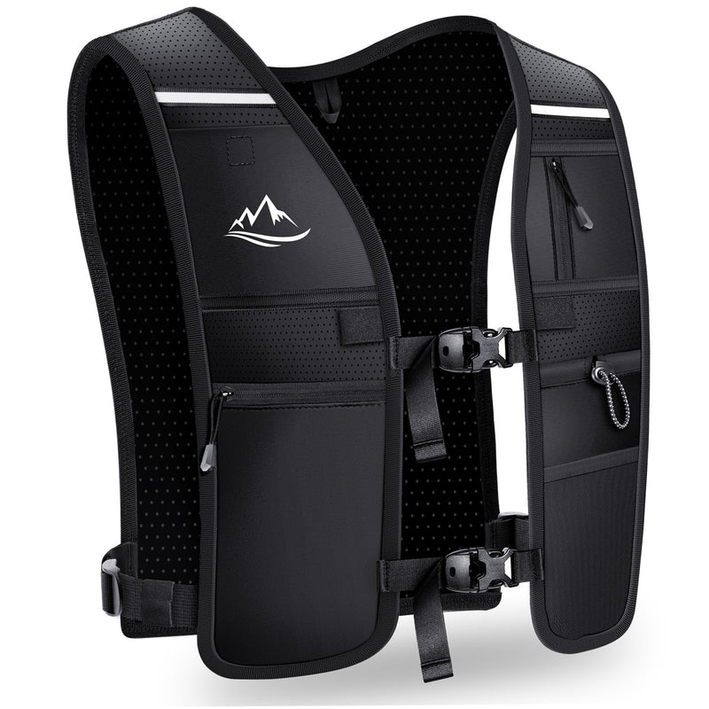 Running Vest for Women Men, Reflective Hydration Vest with Adjustable Waistband & Phone Pocket, Lightweight Breathable Running Water Vest for Jogging Hiking Trail Cycling and Marathon Race Medium - BeesActive Australia