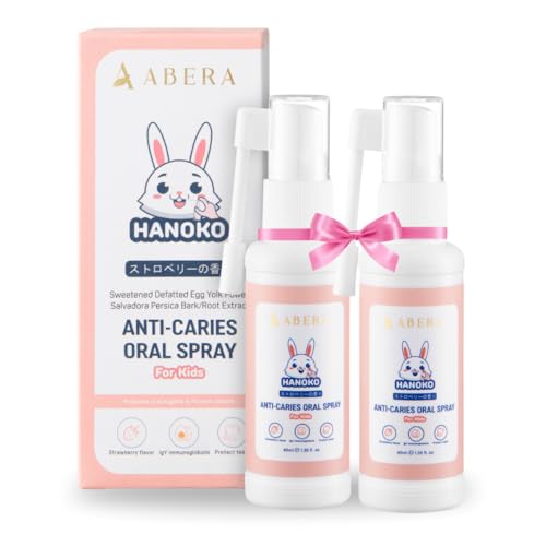 Abera Anti-Caries Kids Oral Spray, Fluoride Free Toddler Toothpaste Helper for Cavity Repair and Fresh Breath, 360 Degree Rotating Spout Easy to Use for Newborn to Preschooler, 1.35 fl Oz, Pack of 2 B. Recommended Combo