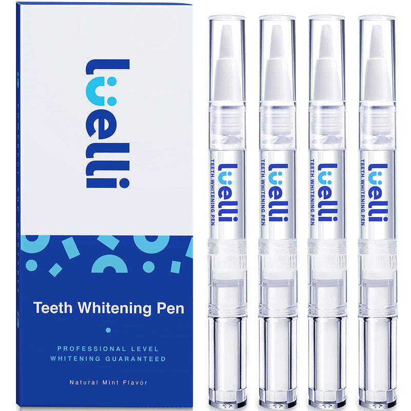 Teeth Whitening Pen for White Smile: 4 Pcs Teeth Whitening Gel - No Sensitivity Teeth Whitener Essence Pen - Tooth Stain Remover Pens with 35% Carbamide Peroxide - Best Teeth Whitening Kit for Adults Unflavored - BeesActive Australia