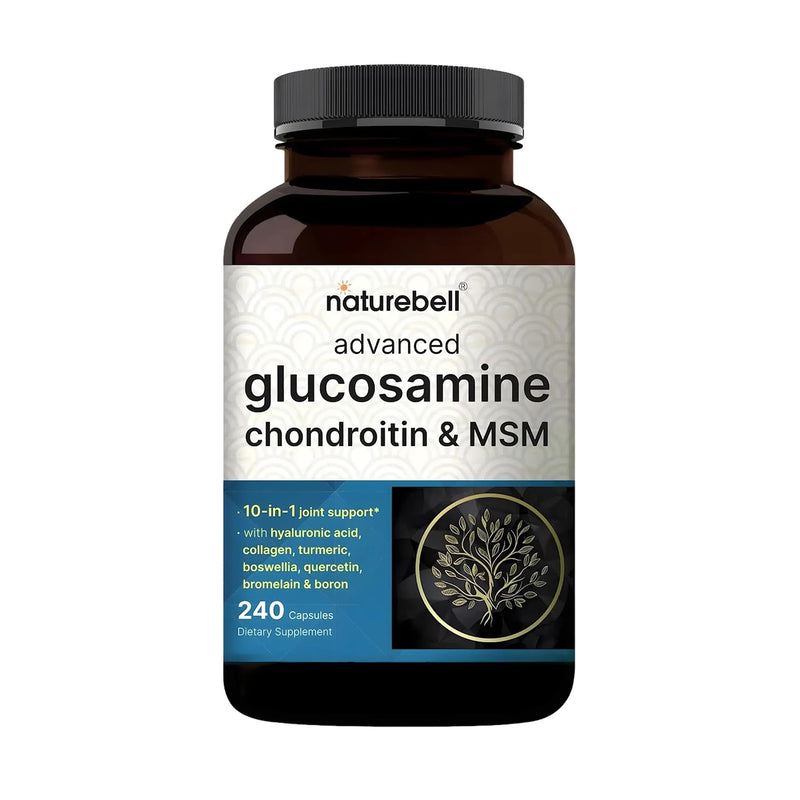 NatureBell Advanced Glucosamine Chondroitin & MSM, 240 Capsules