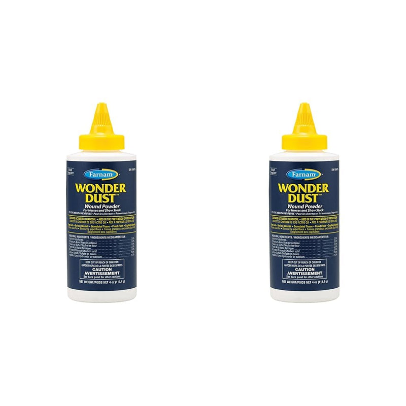 Farnam Wonder Dust Wound Powder for Horses and Show Stock, 4 Ounces (Pack of 2) - BeesActive Australia