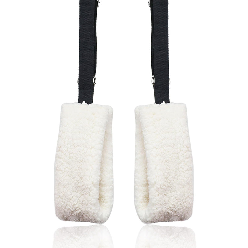 Adjustable Pilates Fuzzies Straps - Premium Plush Cuffs for Pilates Cadillac Reformer, Pilates Equipment for Home and Studio, Provides Comfort, Stability, and Support During Workouts