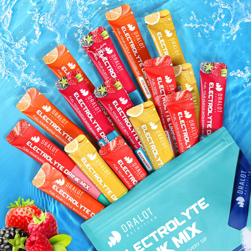 Sugar Free Electrolytes Powder with Natural Flavors, 3X Rapid Hydration Packets with 10 Electrolyte & Vitamins, Liquid Daily IV, Non-GMO, Gluten-Free, Keto, Vegan, 16 Sticks 5.64 Ounce (Pack of 1)