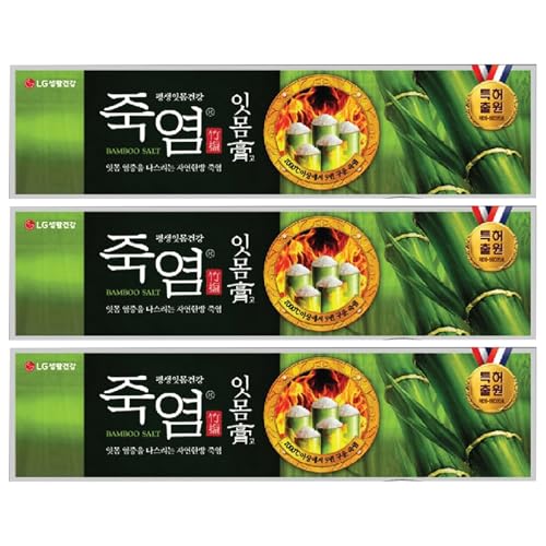 Korean Bamboo Salt Toothpaste, Jukyeom Toothpaste, 4.23 oz (120g) x 3ea, Total 12.69 oz