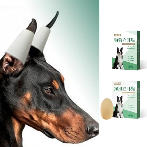 MANON ROSA Dog Ear Posting Kit for Doberman Pinschers - Ear Stand Up Support Tool with Tape for Ear Correction and Vertical Hold (2-Pack) 2-Pack - PawsPlanet Australia