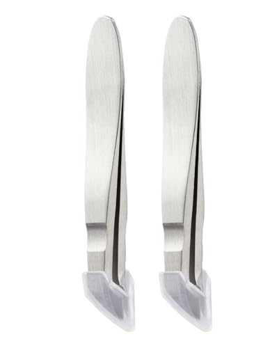 2 Pieces Mini Cuticle Cutter, Professional Cuticle Nippers Cuticle Scissors, Hangnail Clipper Cuticle Trimmer Tweezers, For Finger Toe Dead Skin Remove (vertical) Vertical