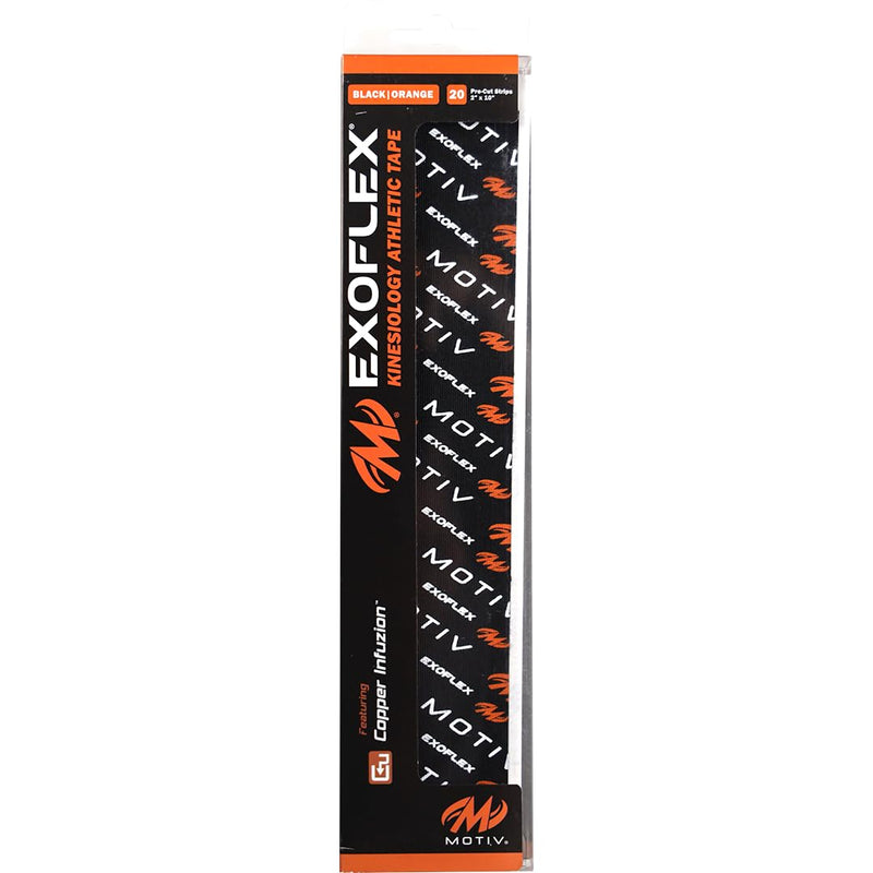 Motiv Kinesiology Pre-Cut Tape Black/Orange