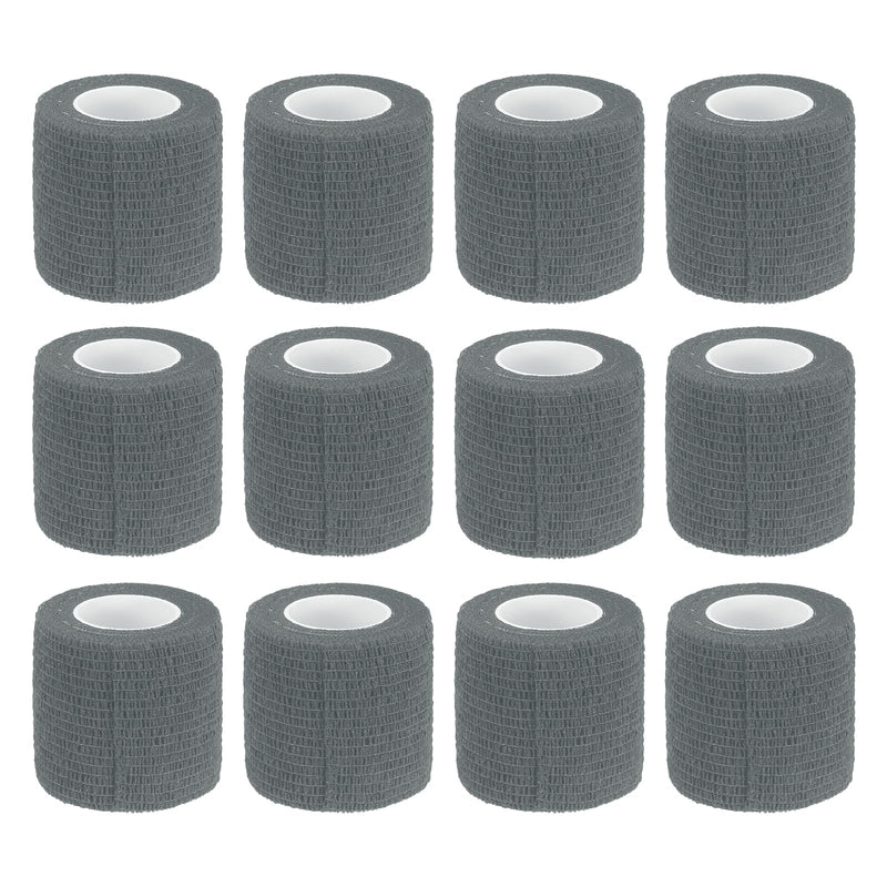 uxcell Adhesive Elastic Tape Elastic Bandage, Sports Elastic Wrap Flexible Stretch Athletic Wrist Tape Gray 2" x 5 Yards - BeesActive Australia