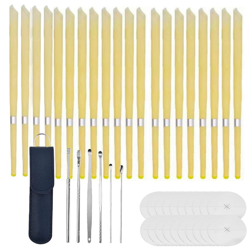 Ear Wax Removal 20 Pcs Ear Wax Removal Kit with Storage Box Easy to Use