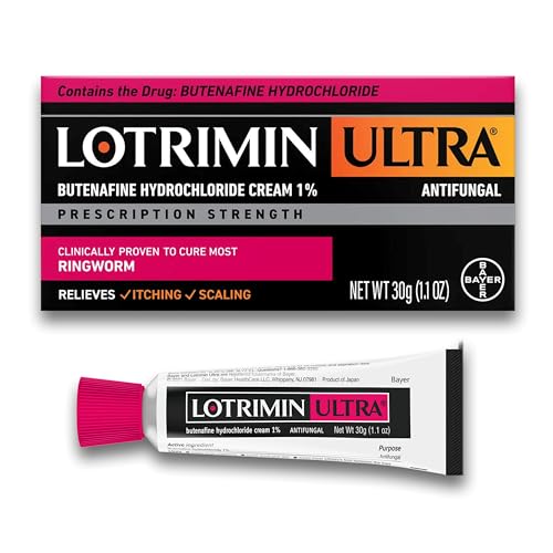 Lotrimin Ultra Ringworm Cream, Butenafine Hydrochloride 1%, Effective Antifungal Treatment of Most Ringworm, 1.1 Ounce (30 Grams) 30g