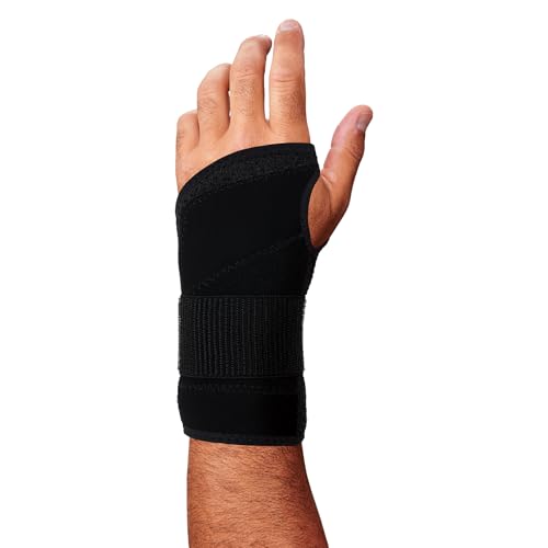 Ergodyne ProFlex 4005 Wrist Brace, Splint Open Stay for Structured Wrist Support, Adjustable Single Strap