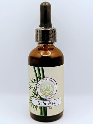 Gold Heal 2oz Tincture - Oral Drops Supplement, A Natural antibiotic for All Types of infections, Helps Speed up the Healing Process, Contains B12.