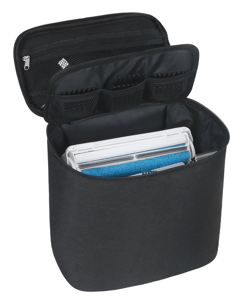 Pet Grooming Bag, Dog Cat Grooming Supplies Organizer Bag Pet Hair Removal Trimming Cleaning Tool Kit Storage Bag (Black) Black - BeesActive Australia