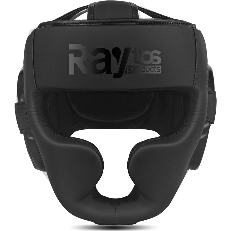 Boxing Headgear for Men Women – Professional Lightweight Open Face Head Guard, Breathable Protection, Secure Fit for MMA Muay Thai Kickboxing Sparring Training Black