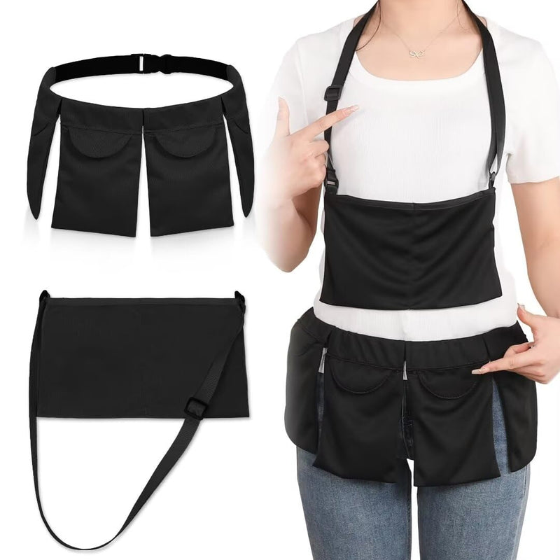 Mastectomy Drain Holder Drainage Pouch with Shower Bag for Breast Mastectomy Breast Reduction Augmentation Tummy Tuck Breast Cancer Recovery Support Post Surgery Supplies (4-Pocket Belt + Bath Bag) 4-pocket Belt +Bath Bag