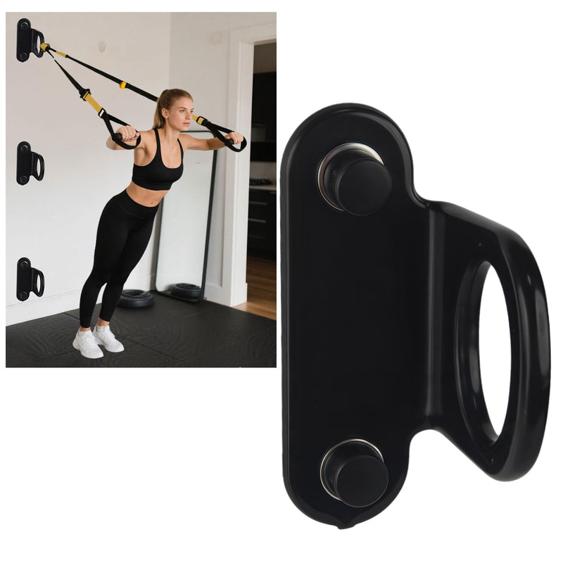 Resistance Band Wall Anchor(3 PCS Black),Heavy Duty Resistance Bands Wall Mount,Adjustable Resistance Band Hooks,Wall Anchor for Resistance Bands for Home Gym Workouts