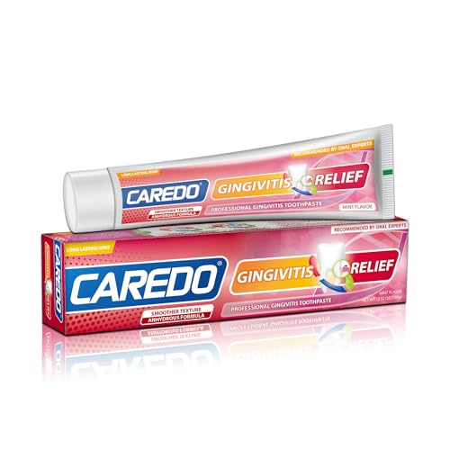 CAREDO Gingivitis Toothpaste Gum Repair for Bleeding Gums, Swollen Gums Treatment for Gum Sensitivity, Gingivitis Treatment for Gum Disease, Reverse Gingivitis Treatment for Adults Oral Care, 3.52OZ