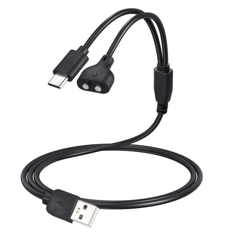 Dog Shock Collar Charger Cord for Jugbow DT-61 Dog Training Collar, 2-in-1 USB C and Magnetic Bark Collar Charging Cable for Dogs 3ft Charger Cable - BeesActive Australia