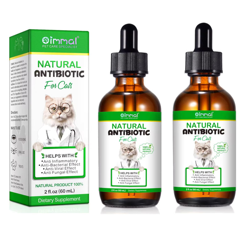 2 Pack - Natural Antibiotics for Cats- Pet Antibiotic - Healing Aid and Skin Repair for Wounds, Sores, and Abrasions, Provides Itch Relief for Irritated Skin - BeesActive Australia