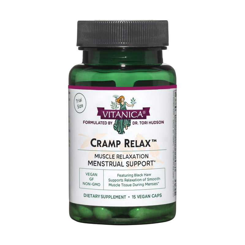 Vitanica Cramp Relax, Menstrual Support, Vegan, 15 Capsules 15 Count (Pack of 1)