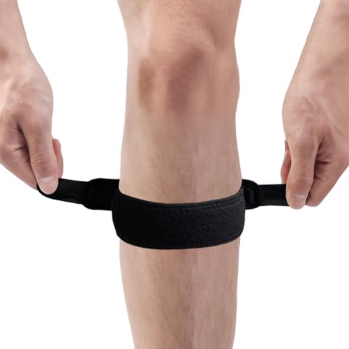 Elastic Lower Leg Compression Support Strap band, Calf Shin Splint Guard for Men and Women, Shin Splint for Stabilising Ligament, Joint Pain Relief, Fitness, Running, Basketball, Weightlifting,Climbing, Adjustable Black