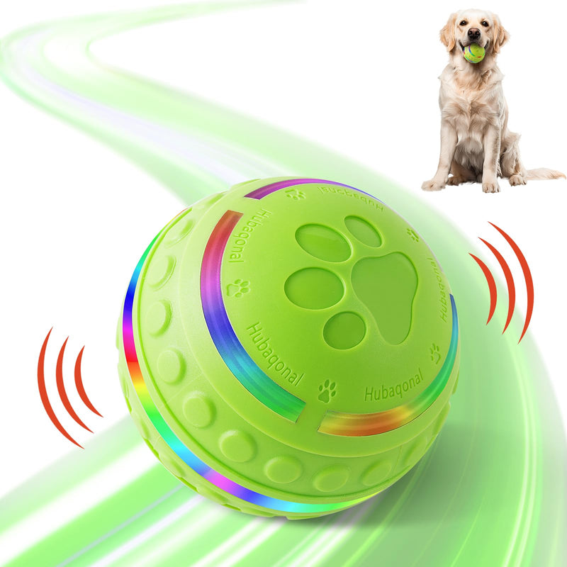 Interactive Dog Toys Dog Ball for Small & Medium Dogs, Durable Dog Toys for Aggressive Chewers, Automatic Rolling Dog Balls with Silicone Cover(Diameter 3.15 inches) - BeesActive Australia