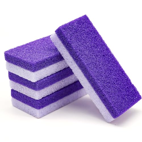 Foot Pumice Stone 4 Pack Pedicure Stone for Feet (Purple) Purple 1 Count (Pack of 4)