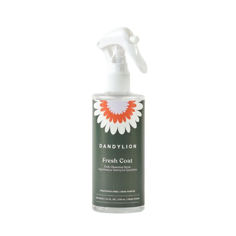 Dandylion Fresh Coat No-Rinse Dog Dry Shampoo Spray | Waterless Daily Cleansing Spray for Clean & Fresh Coat | Gentle Dry Shampoo for Dogs | Plant-Based, Fragrance Free & Vet Approved | 8.4 fl oz - PawsPlanet Australia