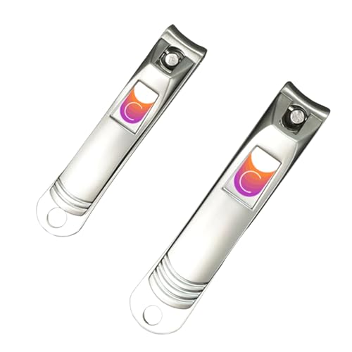 CUTICOR Stainless Steel Nail Clipper Set for Thick Nails with Travel Tin