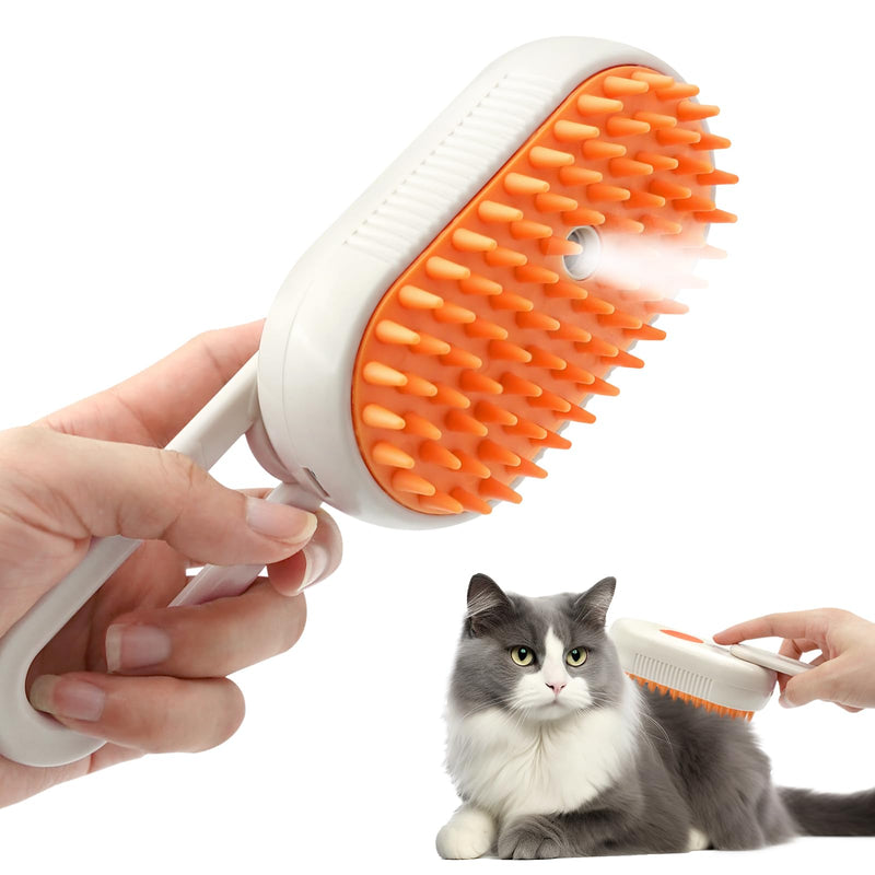 Cloud Care Cat Brush, Cat Steam Brush for Shedding, 3-In-1 Self-Cleaning Pet Steam Brush With 360° Rotating Arm for Long and Short Hair Cats and Dogs Grooming Supplies - BeesActive Australia