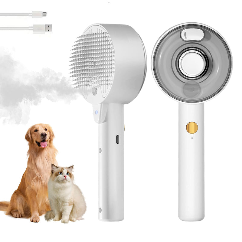 Cat Steam Brush for Shedding Spritz Defur Comb for Cats Cloud Care Cat Brush for Indoor Cats Shedding Steam Cat Brush for Long Short Hair Cats Dogs 2024 New Spray Pet Grooming Brush for Massage Clean - BeesActive Australia