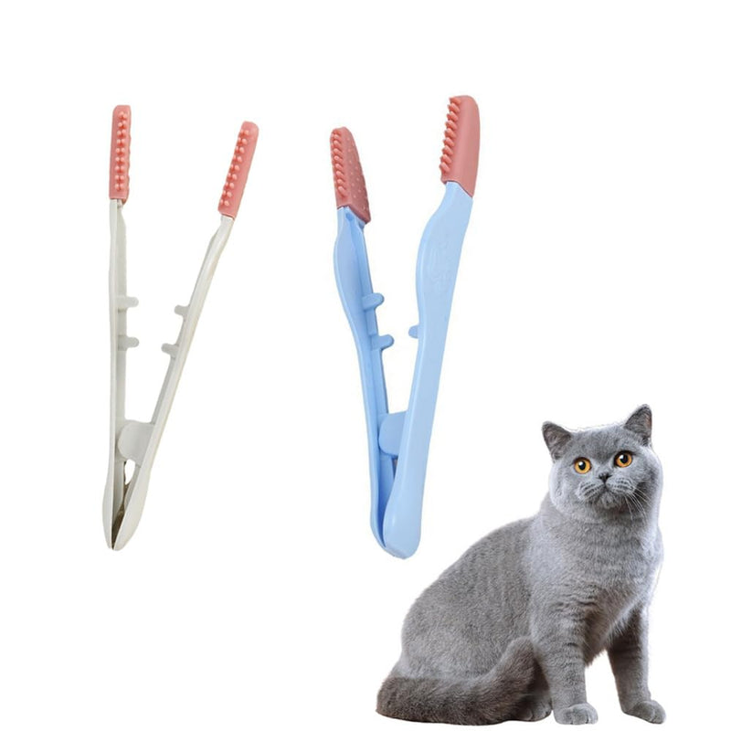 2 Pack Dog Tear Stain Remover Brush Instead of Wipes Pet Eye Grooming Tools Clip Tweezer with Soft Silicone Tips for Cats Kitty Puppy Chihuahua Eyes Excrement Mucus Discharge Crust Cleaning - PawsPlanet Australia
