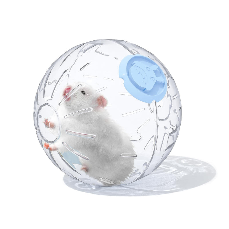 7.9 inch Hamster Ball, Hamster Exercise Toys, Running Ball, Clear Plastic Balls, Large Space, Easy to Clean, Hamster Cage Accessories, for Small and Medium Hamsters, Syrian Dwarf Hamster, Blue 7.9 inch - BeesActive Australia