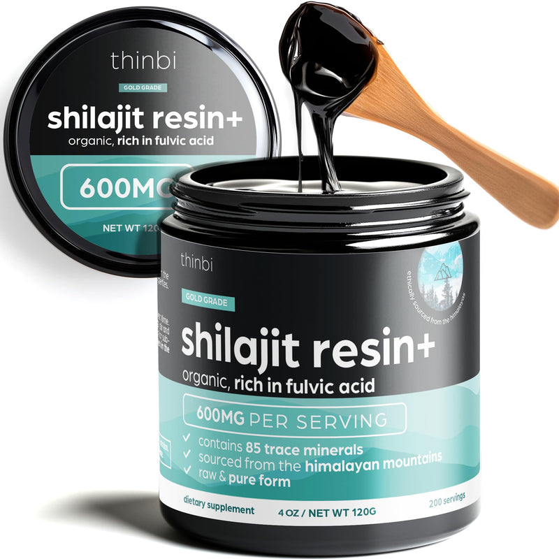 Shilajit Resin 4oz Extra Strength ‚Äì Pure Himalayan Shilajit for Men & Women, 75%+ Fulvic Acid & 85+ Trace Minerals for Energy, Immune & Metabolism Support, Lab-Tested, Better Than Gummies - Thinbi - BeesActive Australia