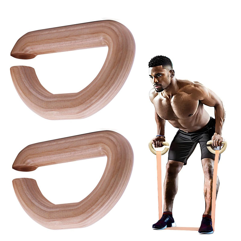 Lights Mountain Wooden Resistance Bands Handles Versatile Exercise Handles with Anti-Slip Grip Tapes for Elastic Band Workouts Home Gym Strength Training and Full-Body Workouts Wooden handle - BeesActive Australia
