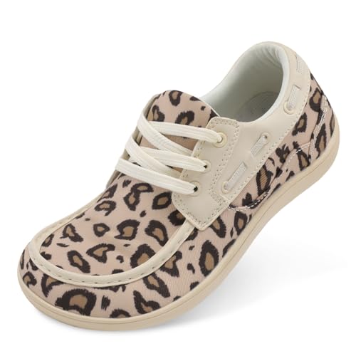 BARERUN Womens Walking Shoes Barefoot Zero Drop Minimalist Wide Sneakers 10 Wide Leopard