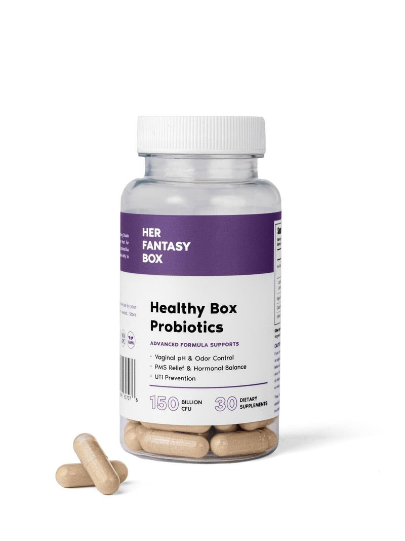 Her Fantasy Box | Vaginal Probiotics for Women ‚Äì Prebiotics + Advanced Lactobacillus Blend ‚Äì Hormonal Balance, PMS Relief ‚Äì Feminine Health Support with Cranberry & D-Mannose - BeesActive Australia